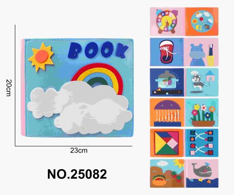 Montessori Children's Early Education Felt Educational Rainbow 1 Busy Book