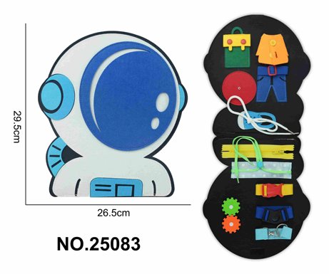 Montessori children's early education felt, educational single-leaf spaceship felt board