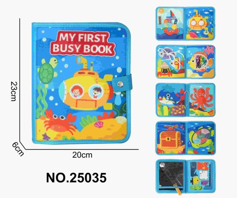 Montessori children's early education felt educational ocean submarine book 6 pages