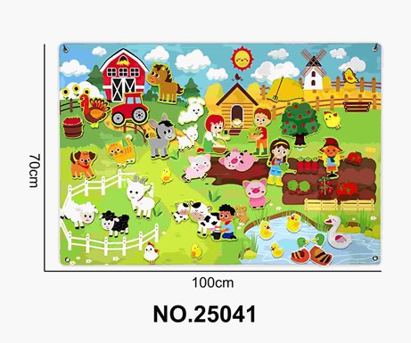 Montessori children's early education felt educational farm wall hanging storyboard