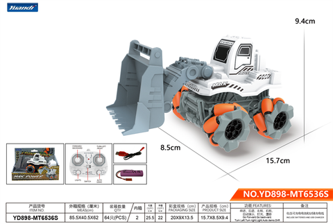 Soil stacker stunt drift car/bucket less (power included) remote control car toy