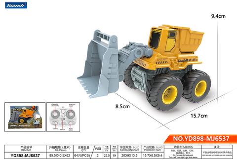 Soil stacker stunt car/remote control car toy with bucket (not included electricity)