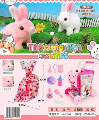 Electric cute pet rabbit