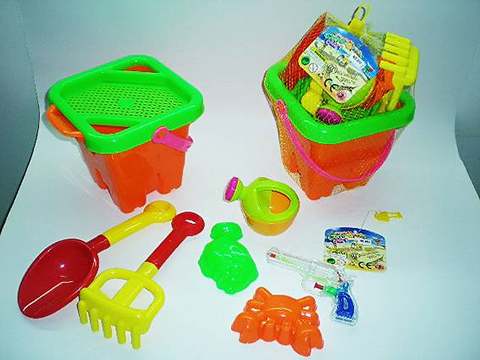 Summer toys beach toys square bucket