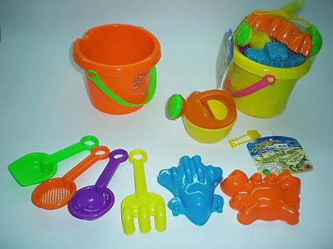 Summer toys beach toys beach bucket