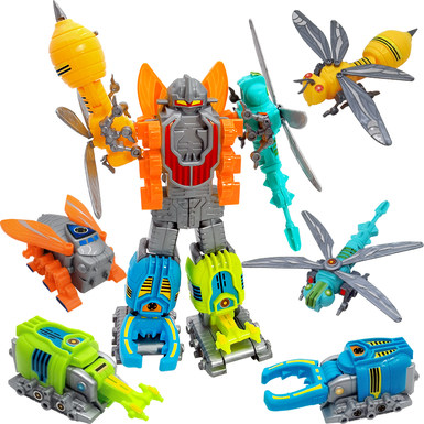 Assemble five-in-one warriors of deformable insects