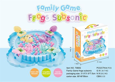 Gluttonous Little Frog Educational Toys Entertainment Games Toys (4-player game)
