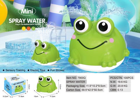 Frog splashing electric toy