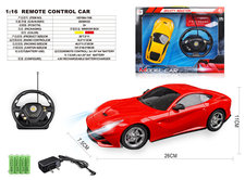 四通1：16法拉利F12有座方向盘礼品盒(包电)