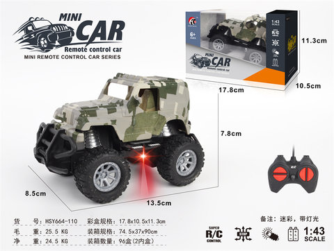 1: 43 Four way Wrangler (with canopy camouflage) Window Bo* (without power included)