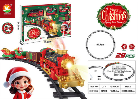 ClassicalSteamElectricRailTrain(ChristmasEdition)