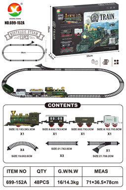 Classical electric rail train