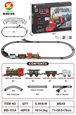 Classical electric rail train