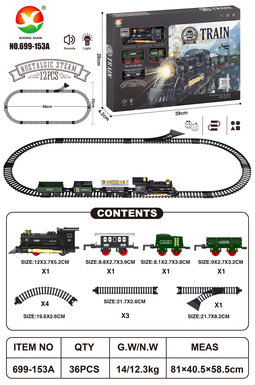 Classical electric rail train