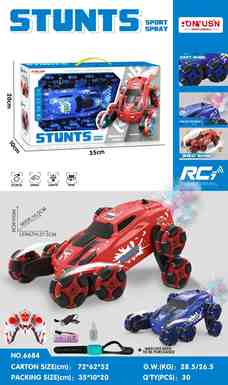 Small 8-wheeled stunt car remote control car toy