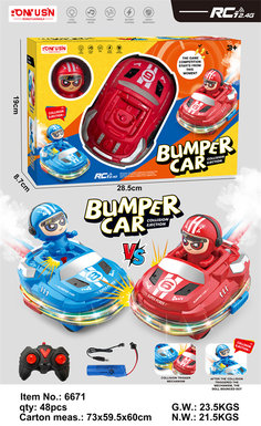 Spray light music bumper car toys remote control car toys remote control toys