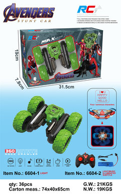Hulk butterfly blooming subtitles light music remote control stunt car remote control toy car
