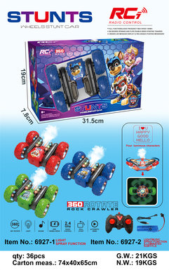 Ninja Turtle spray Light Flower Remote Control Stunt Car