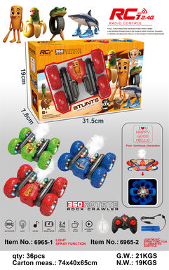 Shanhaijing spray light blossom remote control stunt car