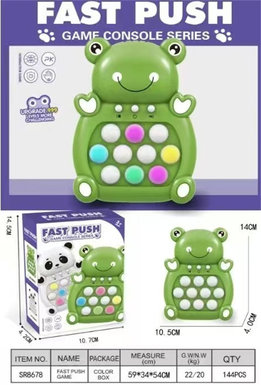 Xinle'erFrogSpeedPushMachinePuzzleKnockMusicToy