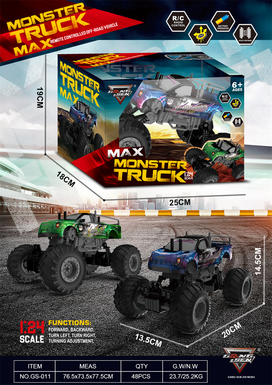 1:24PVC27frequencytwowheeldrivefour-wayoff-roadBigfootclimbingvehicle*USB