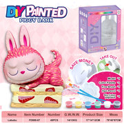 DIY彩绘存钱罐-甜品拉布布