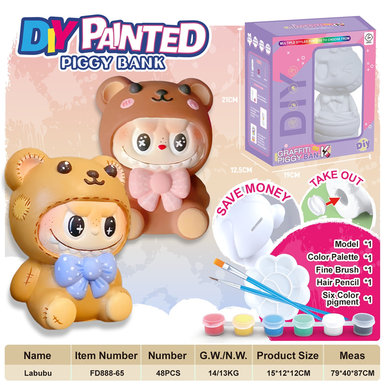 DIYpaintedpiggybank-LittleBearPullcloth