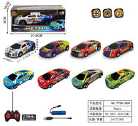 1：24合金铁皮4通遥控赛车频率27MHz遥控车玩具合金玩具