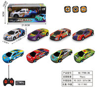 1：24合金铁皮4通遥控赛车频率27MHz遥控车玩具合金玩具