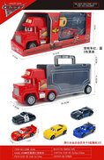 300MM汽车总动员手提滑行货柜车（3只滑行合金总动员车子）