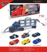 390MM汽车总动员手提滑行货柜车（6只滑行AB总动员车子）