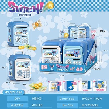 Stitch piggy bank display box