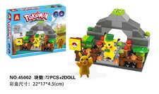 72PCS宠物小精灵积木套装+2只实心公仔