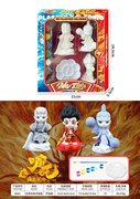 哪吒石膏涂色