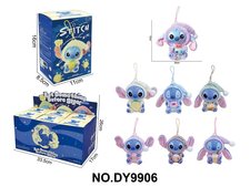 迪士尼史迪仔毛绒玩具（盲盒）6只/展示盒