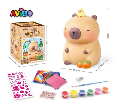 DIY Capibala Spotted and Painted piggy bank