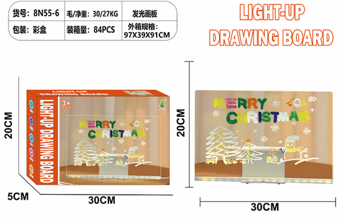 Large size luminous drawing board acrylic fluorescent drawing board - Christmas