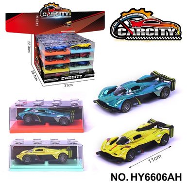 1: 36 Colorful Power Alloy Car Aston Martin Racing Colorful Blue/Green Hybrid