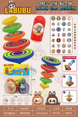 Labubu layered music gyroscope