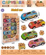 卡皮巴拉回力铁皮车10PCS