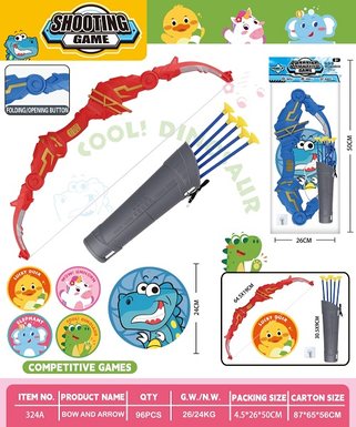 Animal bow, arrow, weapon, outdoor toy