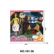 时尚过家家女孩玩具-11寸芭比马