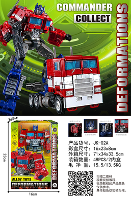 (Alloy Version) Optimus Prime Warrior Mech Transformation Star Commander - Red