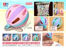 4CM七彩铃铛球匙扣挂件(100个/袋)