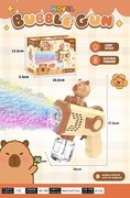 8孔卡皮巴拉自动泡泡机带灯光