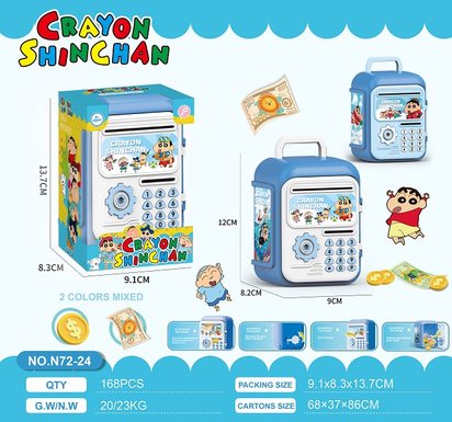 Crayon Shin chan piggy bank window box