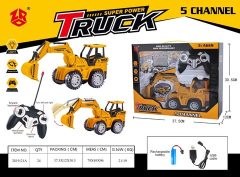Remote control excavator