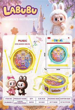 Labubu children's musical instrument single-sided drumming