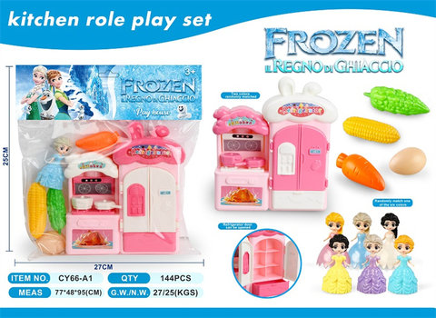 Play house ice and snow girl kitchenware set