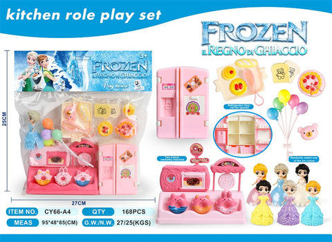 Ice and Snow Girl Dessert Set for Playing Home